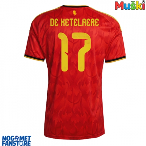 Belgija Charles De Ketelaere #17 Domaci Dres SP 2026 Kratak Rukav